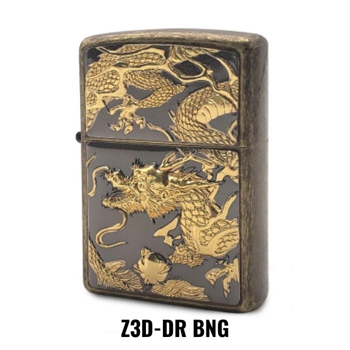 ZIPPO ドラゴン 3D電鋳板 スタンダード【お取り寄せ】