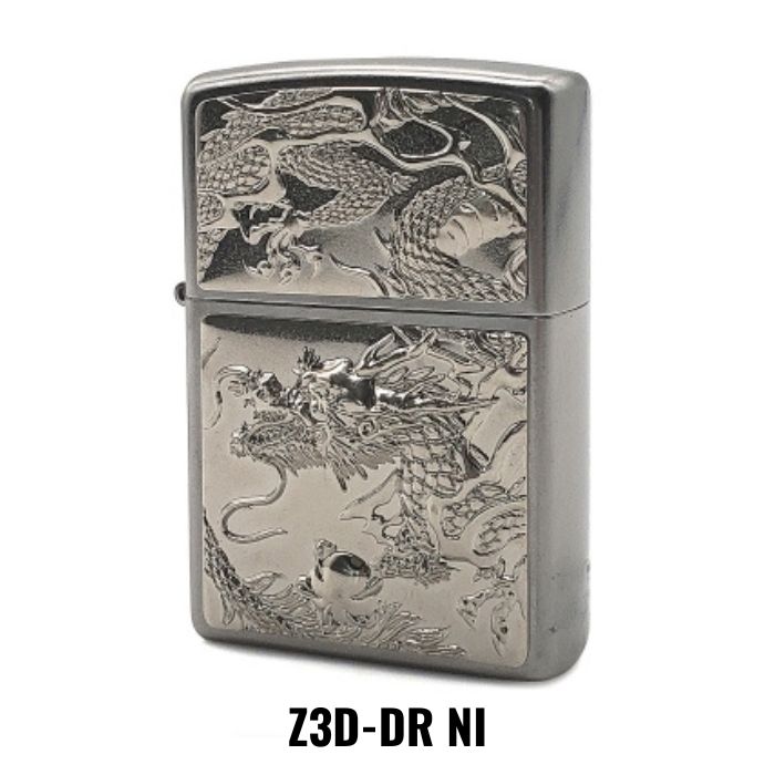 ZIPPO ドラゴン 3D電鋳板 スタンダード【お取り寄せ】