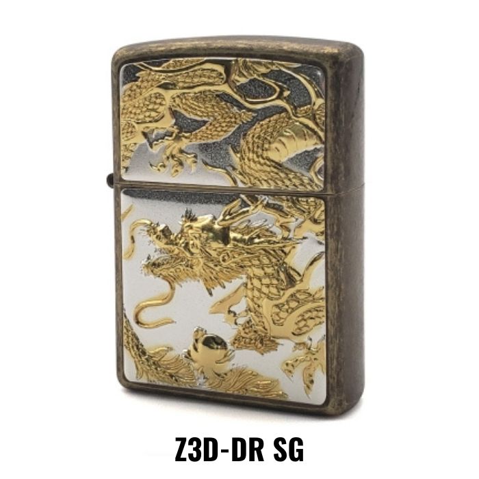 ZIPPO ドラゴン 3D電鋳板 スタンダード【お取り寄せ】