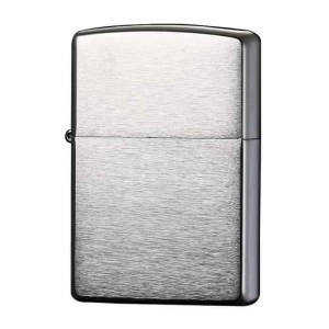 ZIPPO #200 クロームメッキ サテーナ仕上げ スタンダード 無地【お取り寄せ】