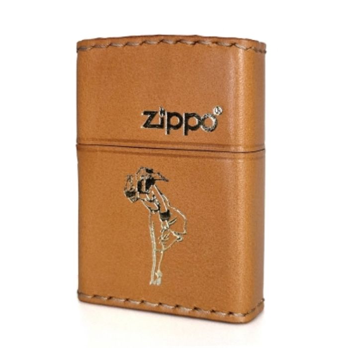 ZIPPO ウィンディガール レザー 金箔/銀箔押しブラック/ダークブラウン/ライトブラウン/レッド【お取り寄せ】