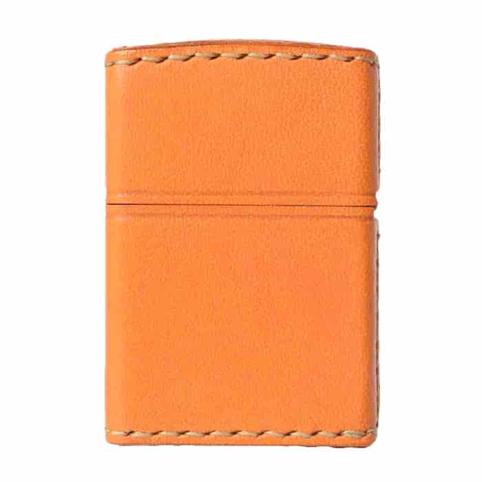 ZIPPO レザー 月桂樹ZIPPOロゴ ダメージレッド/ライトブラウン/ダークブラウン/ブラック スタンダード 本革巻き 牛革【お取り寄せ】