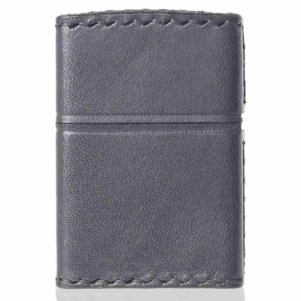 ZIPPO レザー 月桂樹ZIPPOロゴ ダメージレッド/ライトブラウン/ダークブラウン/ブラック スタンダード 本革巻き 牛革【お取り寄せ】
