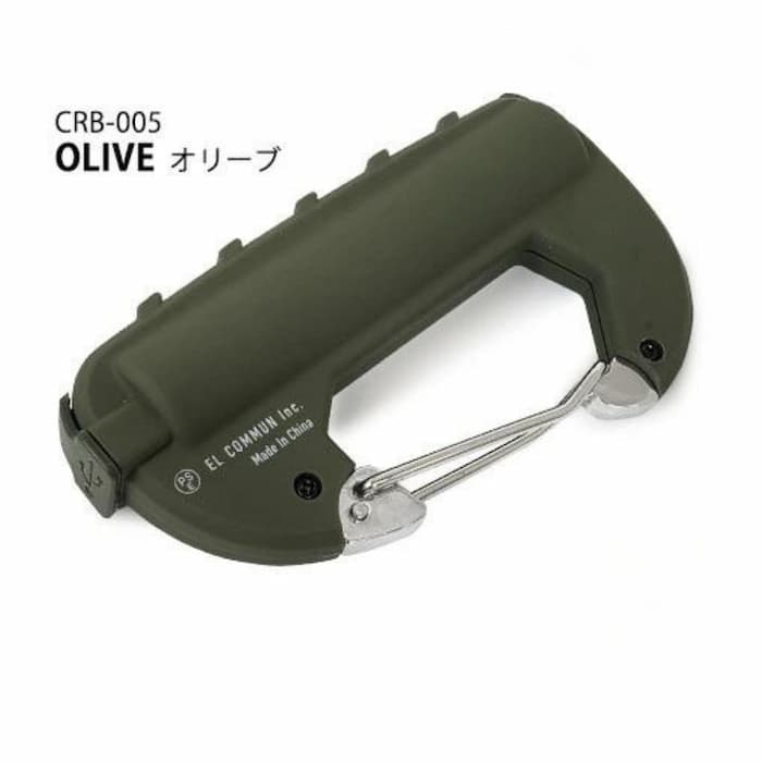 モバイルバッテリー 小型 カラビナバッテリー 3000mAh コヨーテ/オリーブ/ネイビー/グレー/ブラック CRB-001/003/004/005/006【お取り寄せ】