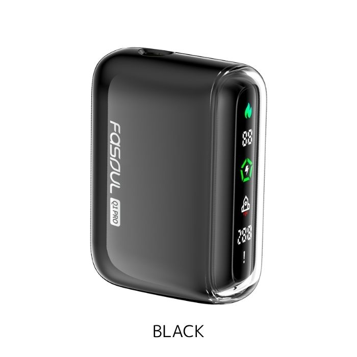 二度吸いできるアイコス互換機！FASOUL Q1 Pro ブラック/ホワイト/シアン/イエロー/グラデーションピンク【お取り寄せ】