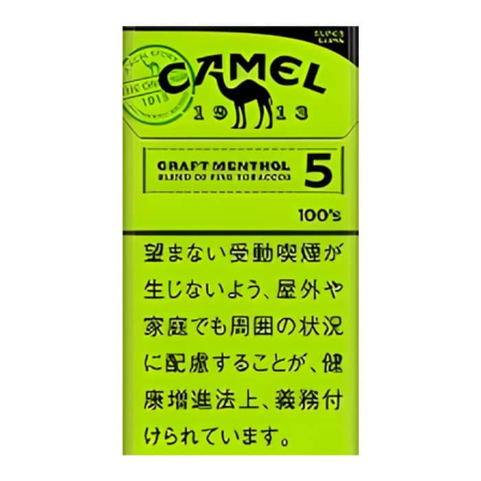 キャメル クラフト メンソール 5 100’s スリム