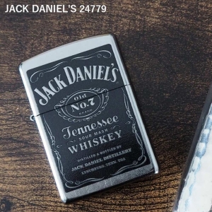 ZIPPO ジャックダニエル #24779  ストリートクローム(JACK DANIEL'S Street Chrome)【お取り寄せ】