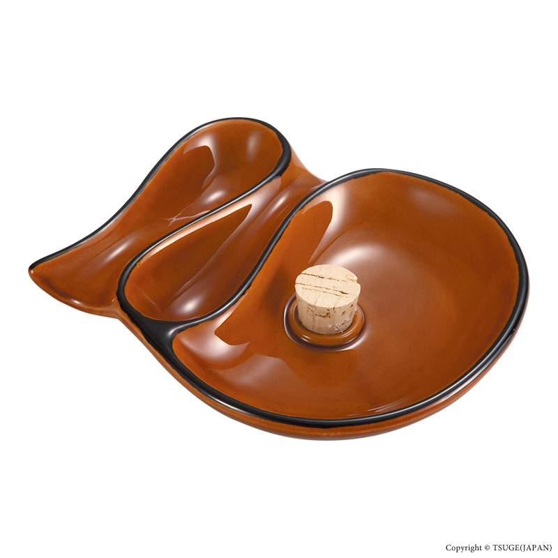 パイプ用品 イースター ひねり灰皿・茶 #78191