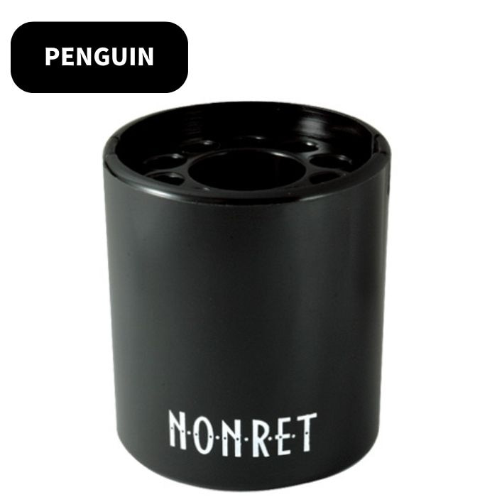 火消し付き灰皿【PENGUIN】ノンレット 小 黒【お取り寄せ】
