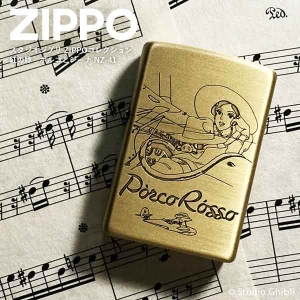 ジブリZIPPO 紅の豚 ポルコとジーナ NZ-41【お取り寄せ】