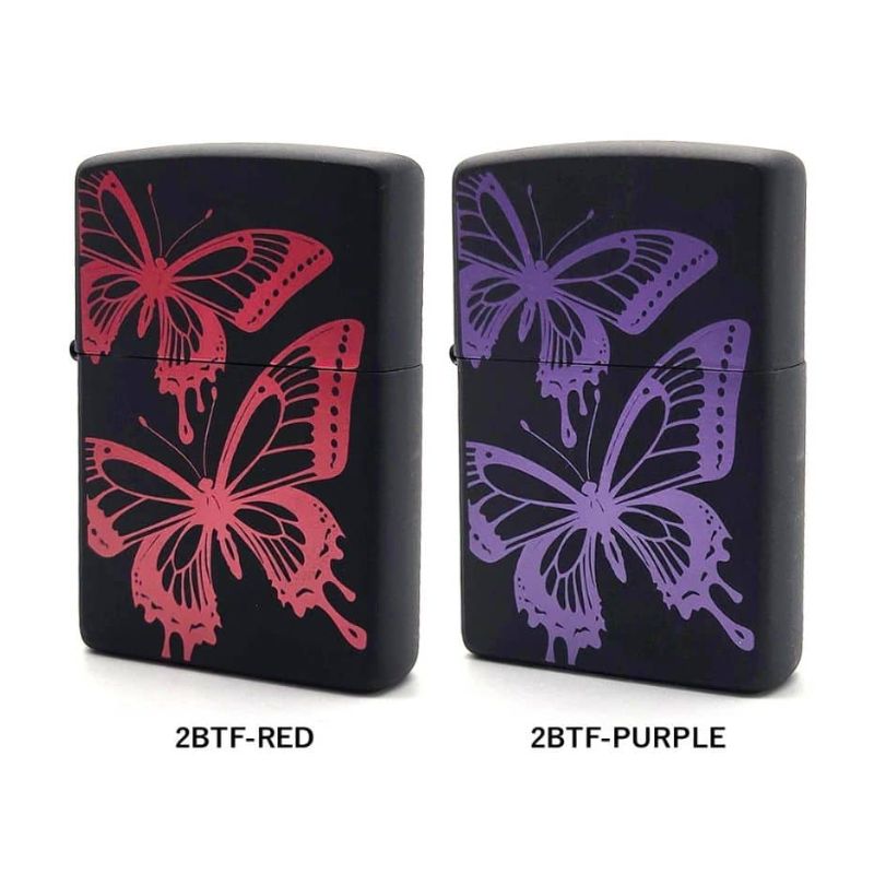ZIPPO バタフライ(蝶) レッド/パープル 2BTF-RED/PURPLE【お取り寄せ】