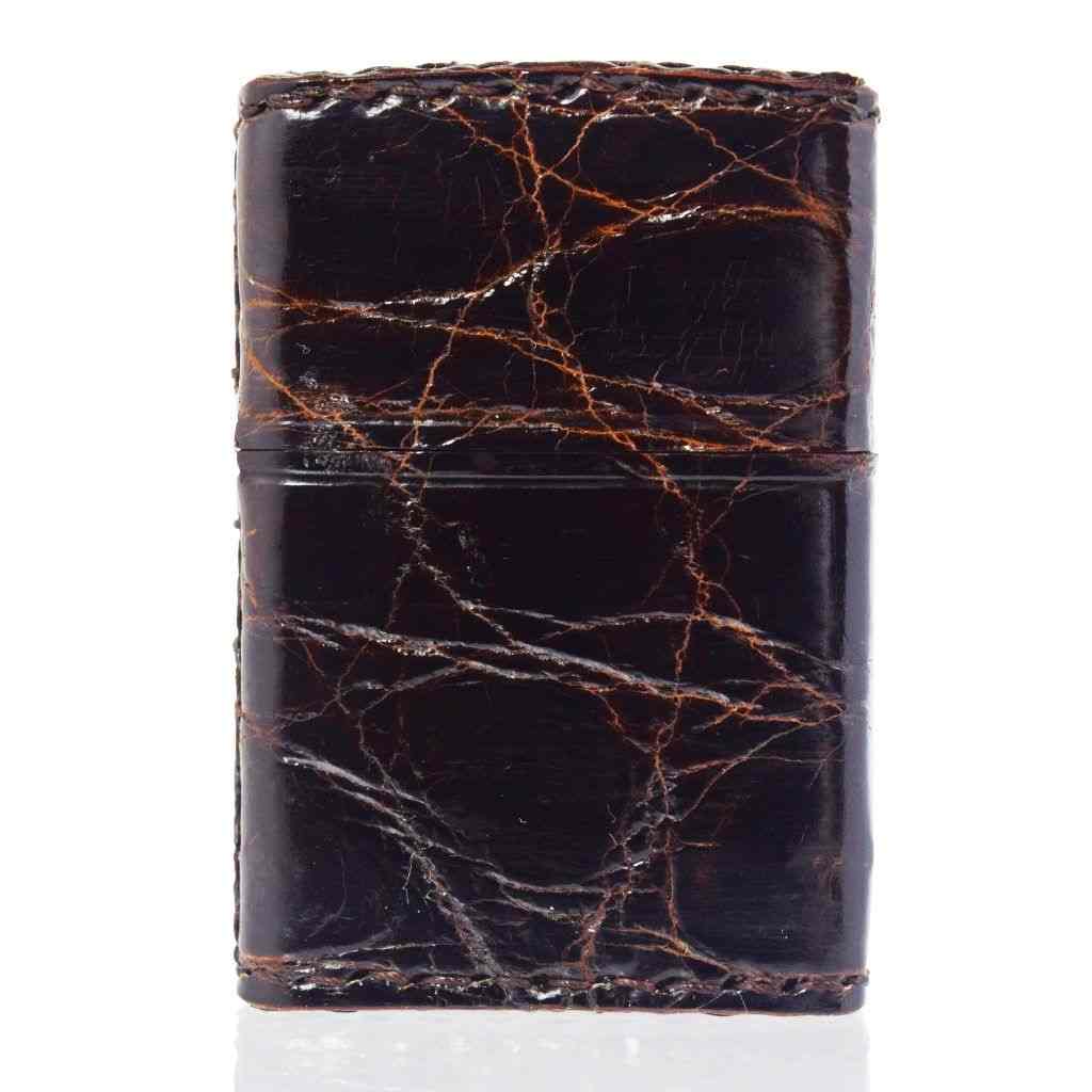 【高級】クアトロガッティ クロコダイル レザーサンダル ブラウン M 本革 ZIPPO クロコダイルレザーブラウン 2Z-CROCOBR 本革巻き 鰐革【お