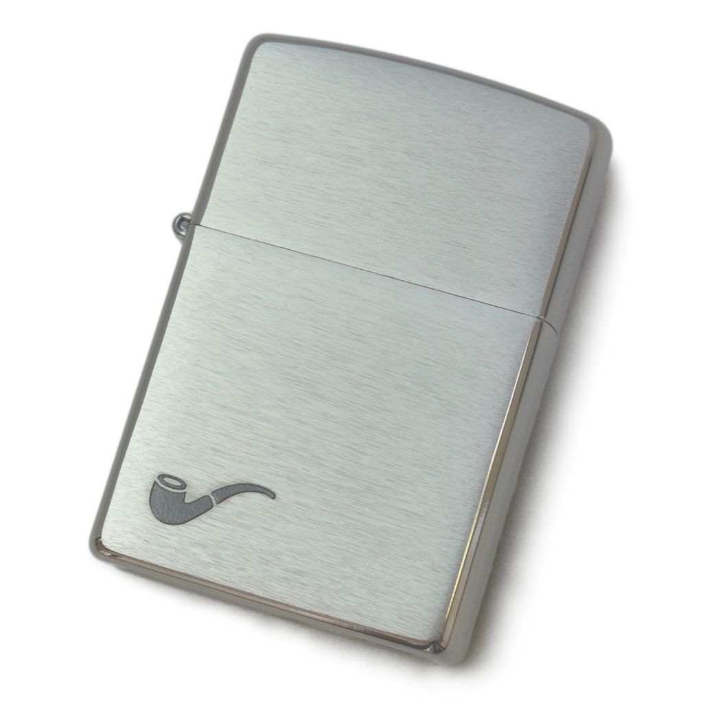 ZIPPO パイプ用 #200PL パイプライター パイプロゴ塗装 クロームメッキ サテーナ仕上げ【お取り寄せ】