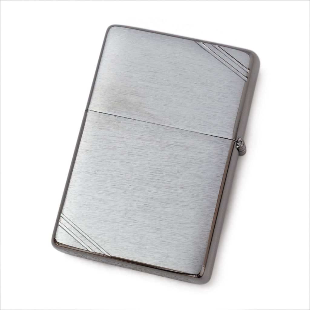 ZIPPO #230 1937年レプリカ 無地 クロームメッキ サテーナ仕上げ【お取り寄せ】