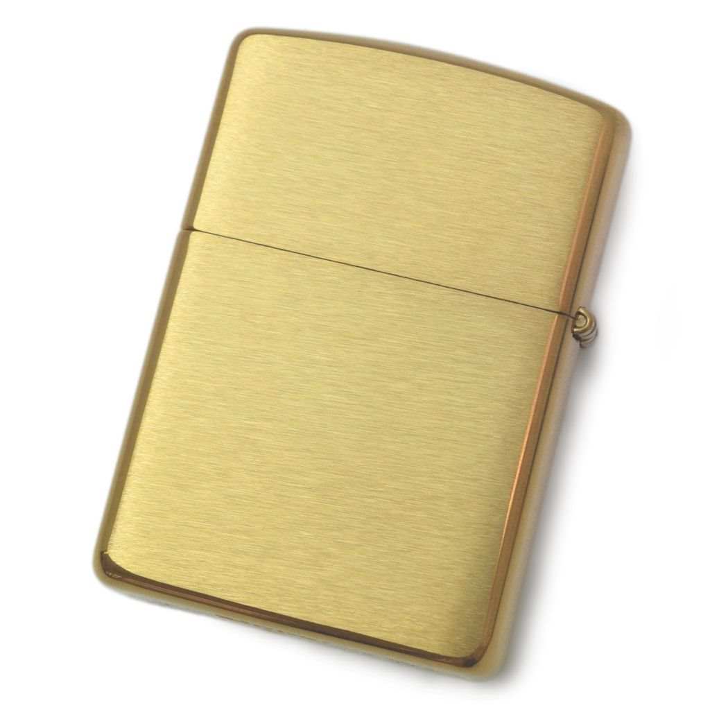 ZIPPO #168 アーマーケース 無地 ブラスケース サテーナ仕上げ【お取り寄せ】