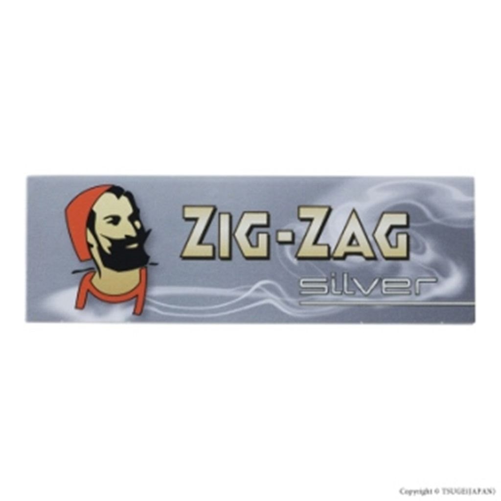 手巻きたばこ用ペーパー ZIGZAG シルバー 1・1/4 50枚 スローバーニング