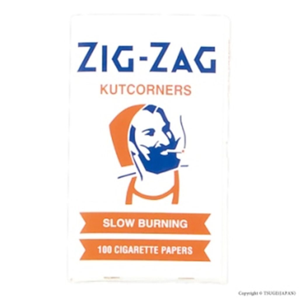 手巻きたばこ用ペーパー ZIGZAG ホワイト ダブル 100枚 スローバーニング コーナーカット